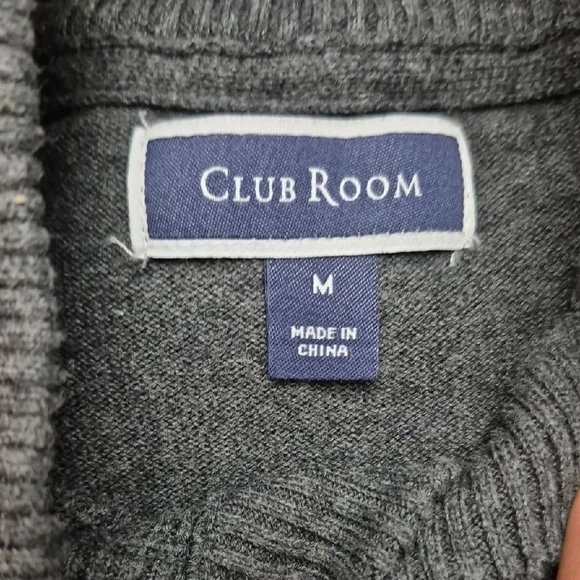 Eddie Bauer/Club Room Men's Crewneck Sweater Trio - Gray, Dark Gray, Tan - Picture 3 of 9